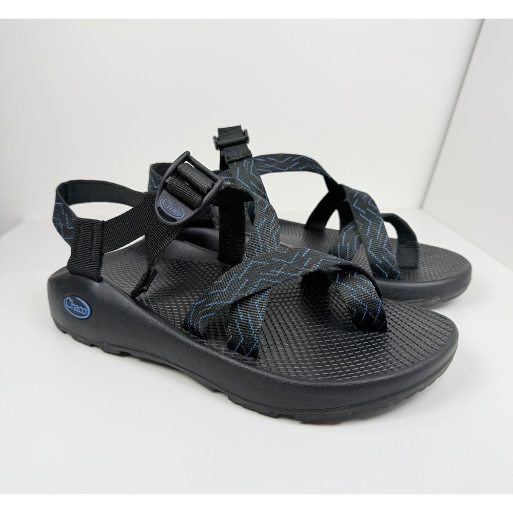 Chaco Z2 Classic Sandals Men's Size 8 Black Blue Outdoor Hiking Water